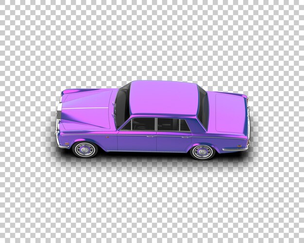 Auto de lujo aislado en el fondo Ilustración de renderización 3D