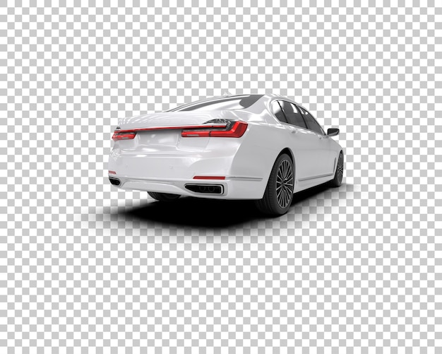 Auto de lujo aislado en el fondo Ilustración de renderización 3D