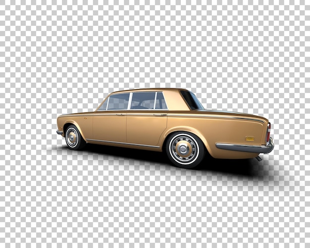 Auto de lujo aislado en el fondo Ilustración de renderización 3D