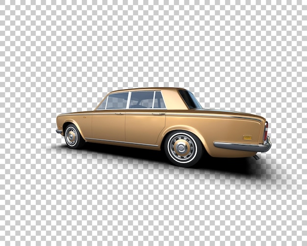 PSD auto de lujo aislado en el fondo ilustración de renderización 3d