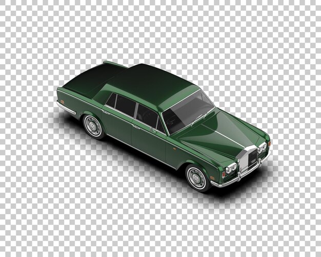 Auto de lujo aislado en el fondo Ilustración de renderización 3D
