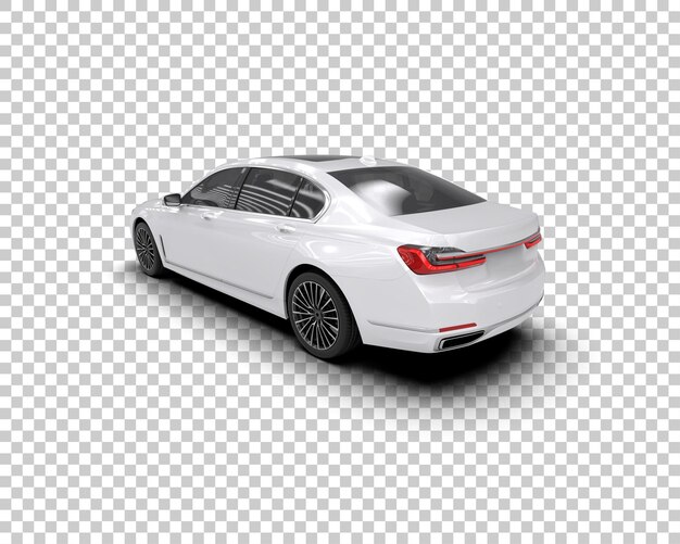 Auto de lujo aislado en el fondo Ilustración de renderización 3D