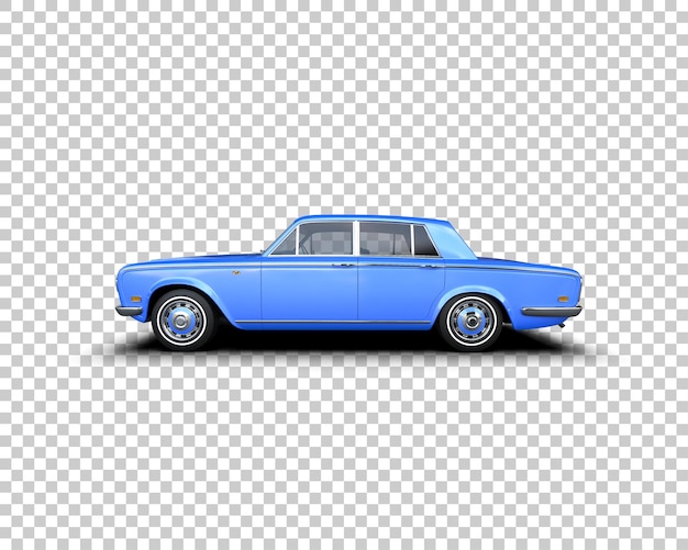 Auto de lujo aislado en el fondo Ilustración de renderización 3D
