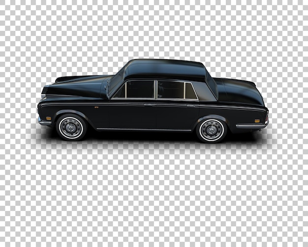 Auto de lujo aislado en el fondo Ilustración de renderización 3D