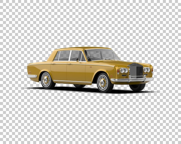 Auto de lujo aislado en el fondo Ilustración de renderización 3D
