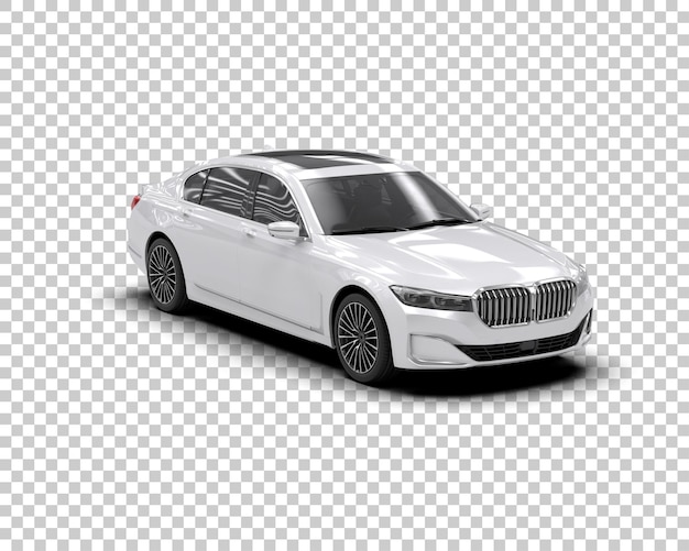 Auto de lujo aislado en el fondo Ilustración de renderización 3D