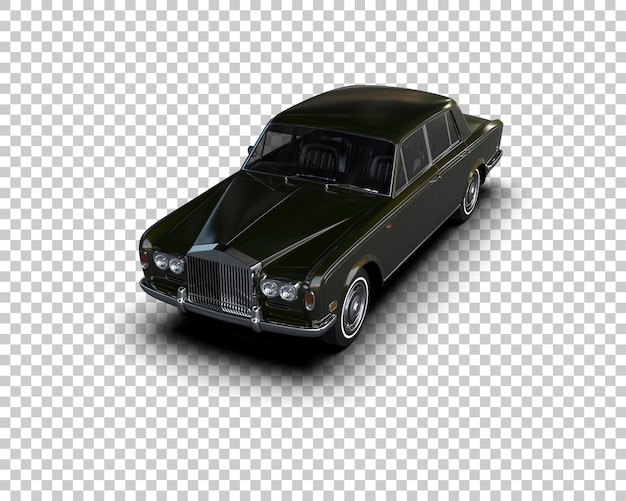 Auto de lujo aislado en el fondo Ilustración de renderización 3D