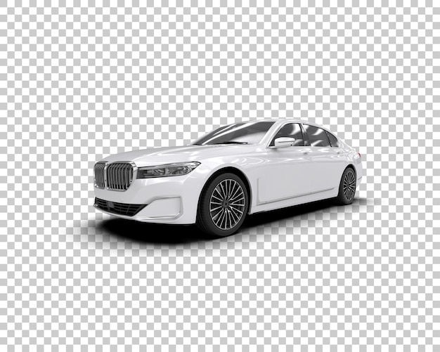 Auto de lujo aislado en el fondo Ilustración de renderización 3D