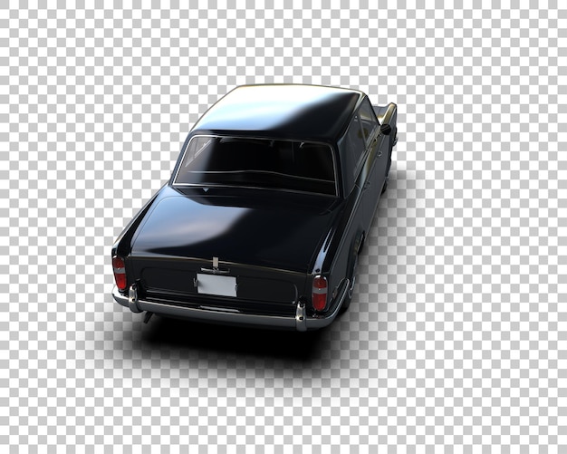 Auto de lujo aislado en el fondo Ilustración de renderización 3D