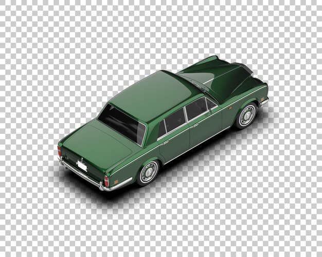 Auto de lujo aislado en el fondo Ilustración de renderización 3D