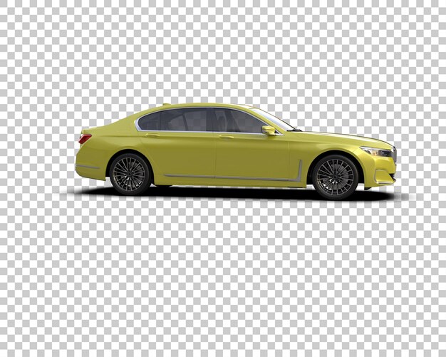 Auto de lujo aislado en el fondo Ilustración de renderización 3D