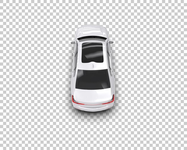 Auto de lujo aislado en el fondo Ilustración de renderización 3D