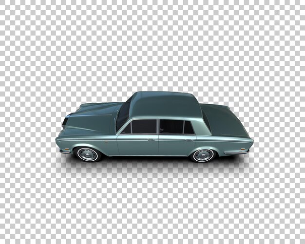 Auto de lujo aislado en el fondo Ilustración de renderización 3D