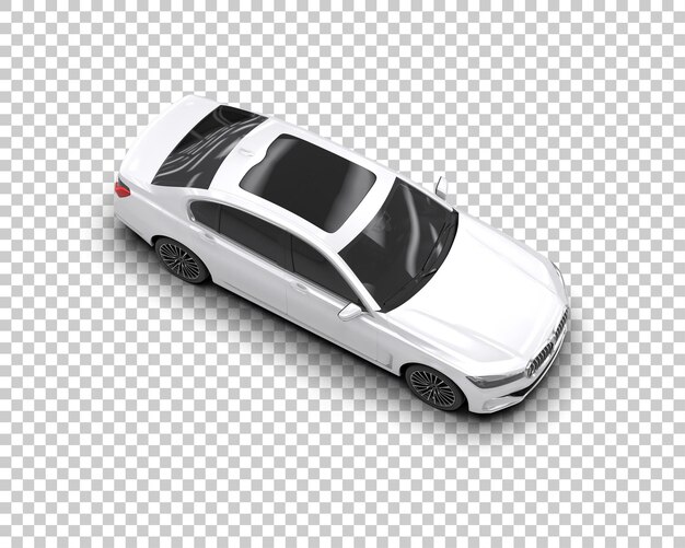 Auto de lujo aislado en el fondo Ilustración de renderización 3D