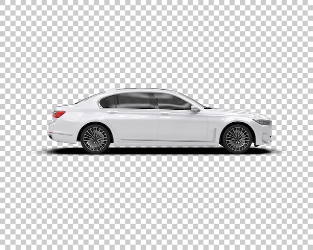 Auto de lujo aislado en el fondo Ilustración de renderización 3D