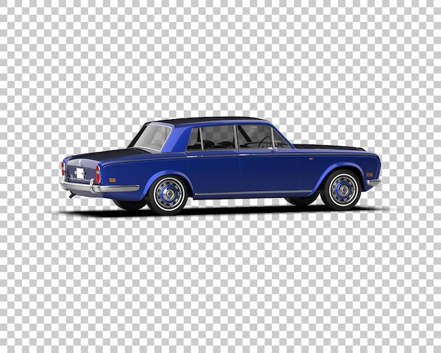 Auto de lujo aislado en el fondo Ilustración de renderización 3D