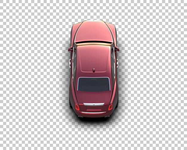 Auto de lujo aislado en el fondo Ilustración de renderización 3D