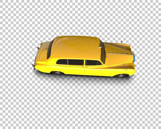 Auto de lujo aislado en el fondo Ilustración de renderización 3D