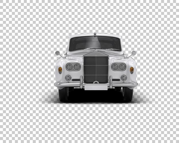 Auto de lujo aislado en el fondo Ilustración de renderización 3D