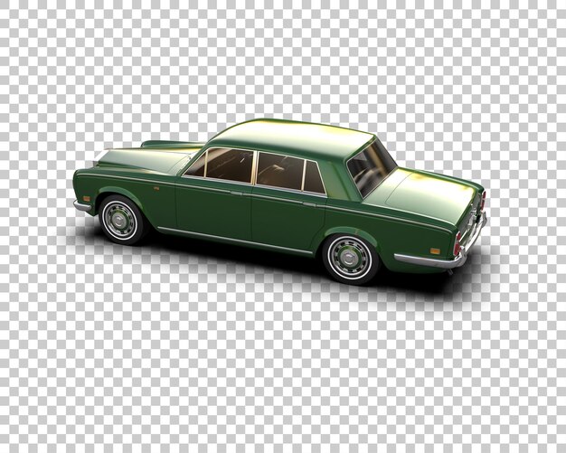 Auto de lujo aislado en el fondo Ilustración de renderización 3D