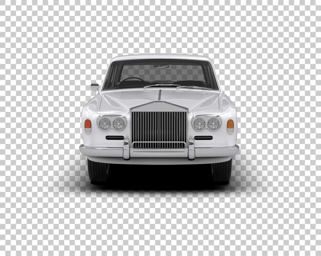 Auto de lujo aislado en el fondo Ilustración de renderización 3D