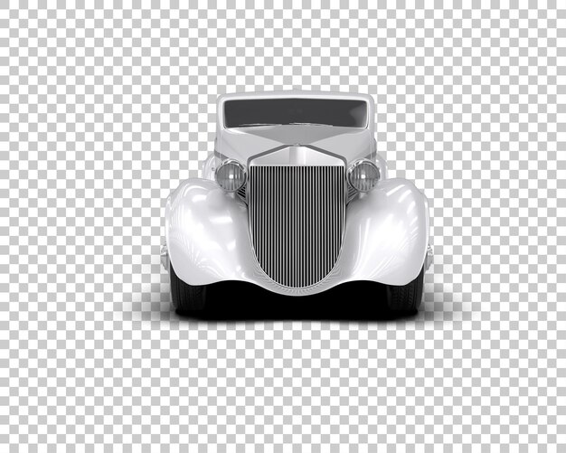 Auto de lujo aislado en el fondo Ilustración de renderización 3D
