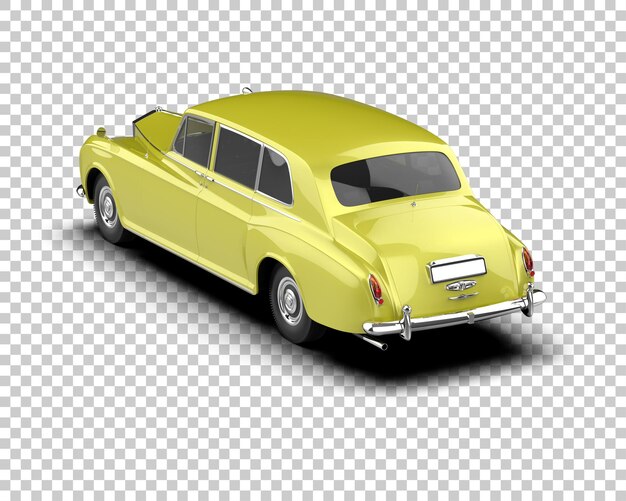 Auto de lujo aislado en el fondo Ilustración de renderización 3D