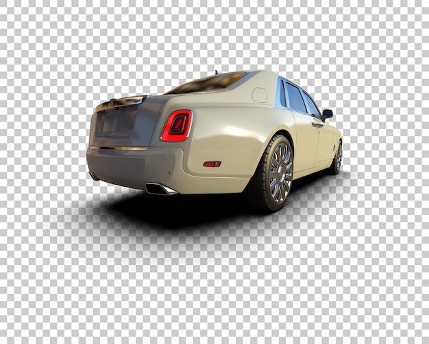 Auto de lujo aislado en el fondo Ilustración de renderización 3D