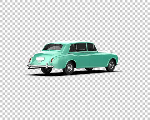 Auto de lujo aislado en el fondo Ilustración de renderización 3D
