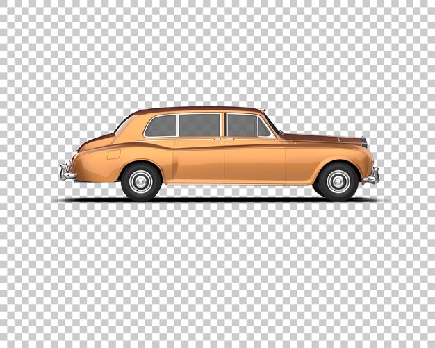 Auto de lujo aislado en el fondo Ilustración de renderización 3D