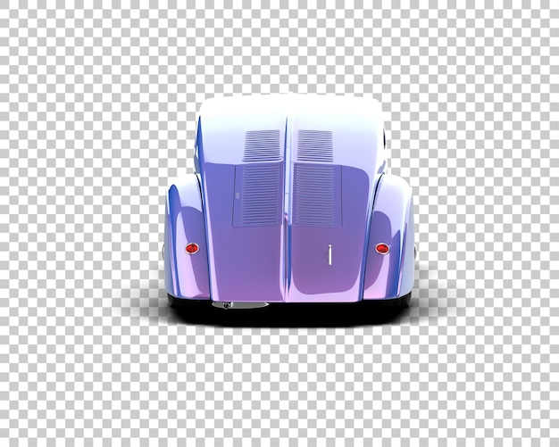 Auto de lujo aislado en el fondo Ilustración de renderización 3D