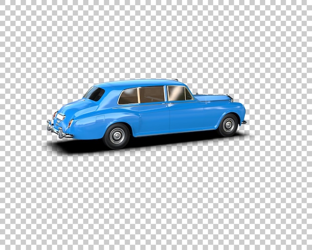 Auto de lujo aislado en el fondo Ilustración de renderización 3D