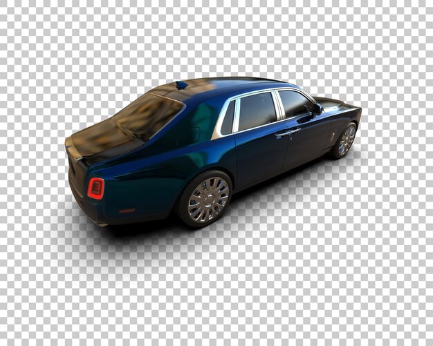 Auto de lujo aislado en el fondo Ilustración de renderización 3D