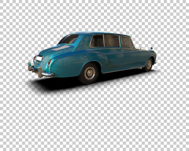 Auto de lujo aislado en el fondo Ilustración de renderización 3D