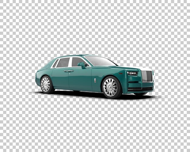 Auto de lujo aislado en el fondo Ilustración de renderización 3D