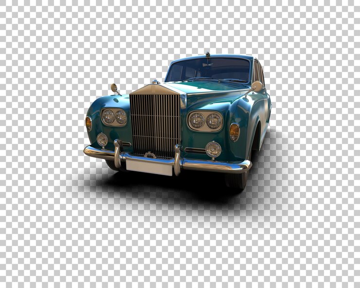 PSD auto de lujo aislado en el fondo ilustración de renderización 3d