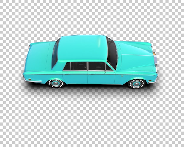 Auto de lujo aislado en el fondo Ilustración de renderización 3D