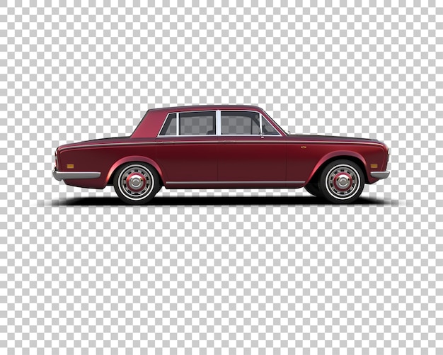 Auto de lujo aislado en el fondo Ilustración de renderización 3D