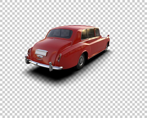 Auto de lujo aislado en el fondo Ilustración de renderización 3D