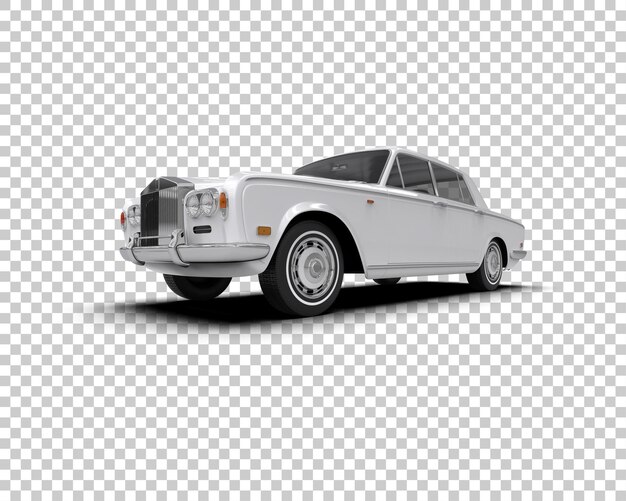 Auto de lujo aislado en el fondo Ilustración de renderización 3D