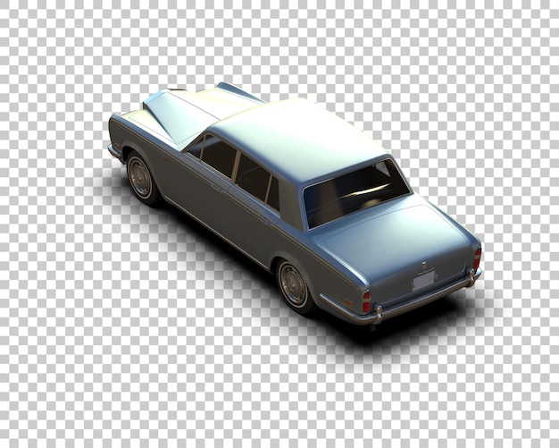 Auto de lujo aislado en el fondo Ilustración de renderización 3D