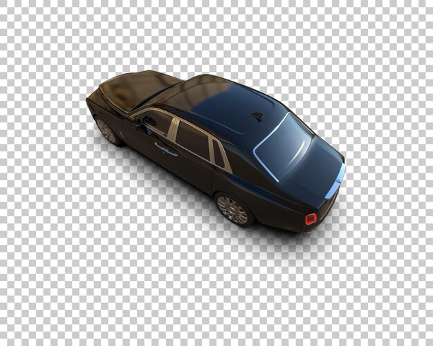 Auto de lujo aislado en el fondo Ilustración de renderización 3D