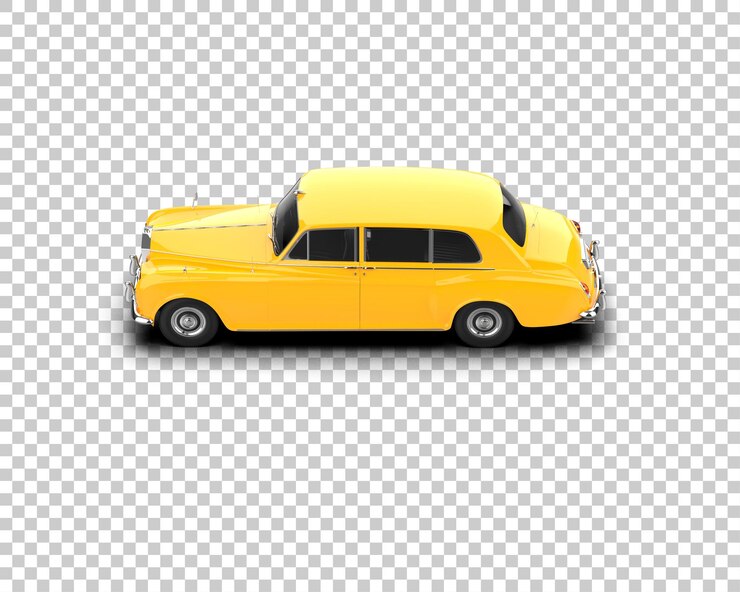 PSD auto de lujo aislado en el fondo ilustración de renderización 3d