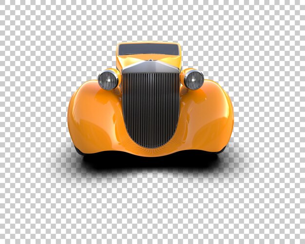 Auto de lujo aislado en el fondo Ilustración de renderización 3D