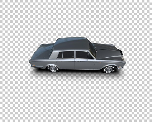 Auto de lujo aislado en el fondo Ilustración de renderización 3D