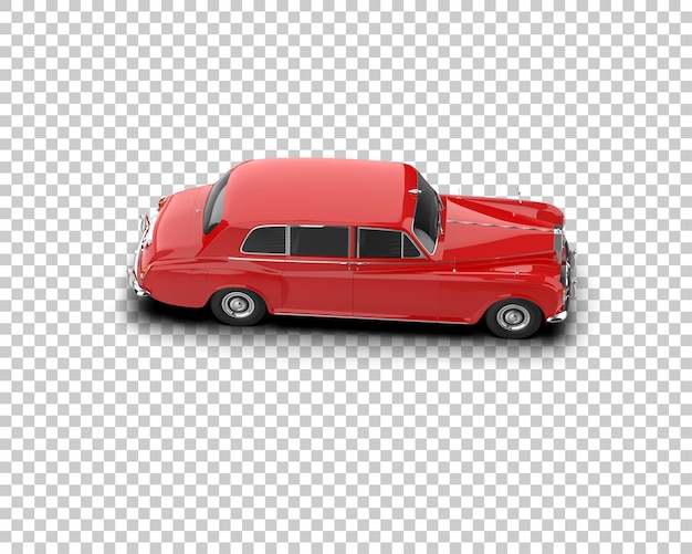 Auto de lujo aislado en el fondo Ilustración de renderización 3D