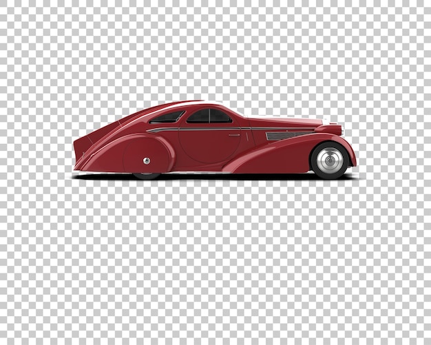 Auto de lujo aislado en el fondo Ilustración de renderización 3D