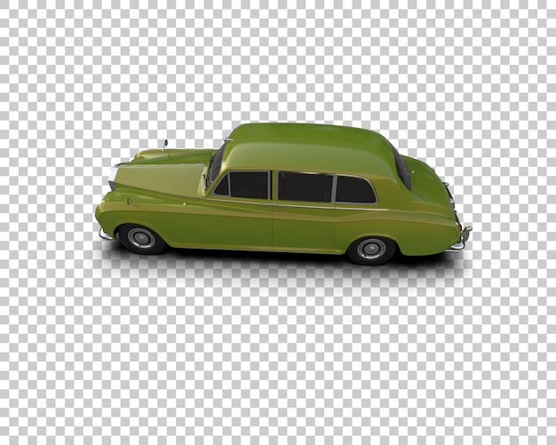 Auto de lujo aislado en el fondo Ilustración de renderización 3D
