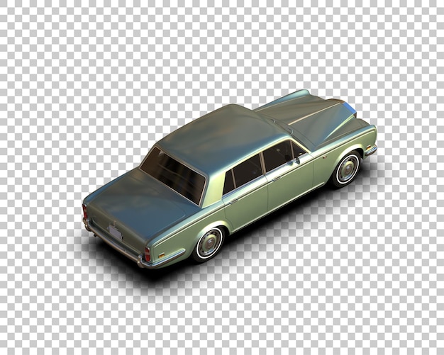 Auto de lujo aislado en el fondo Ilustración de renderización 3D