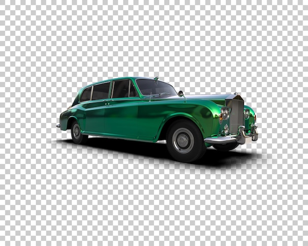 Auto de lujo aislado en el fondo Ilustración de renderización 3D